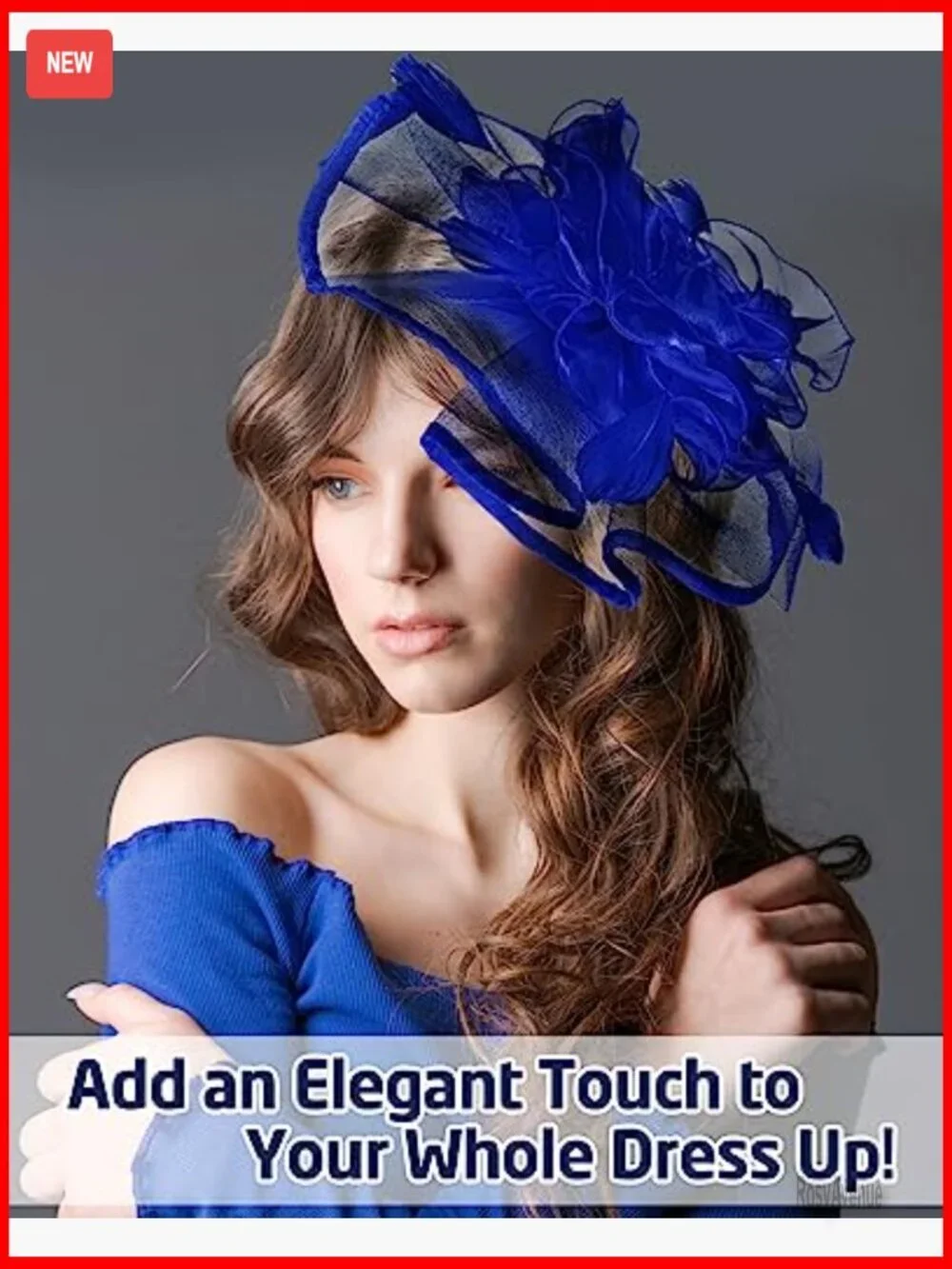 6-Piece Fascinator Hat Set for Women, Derby Cocktail Tea Party Organza